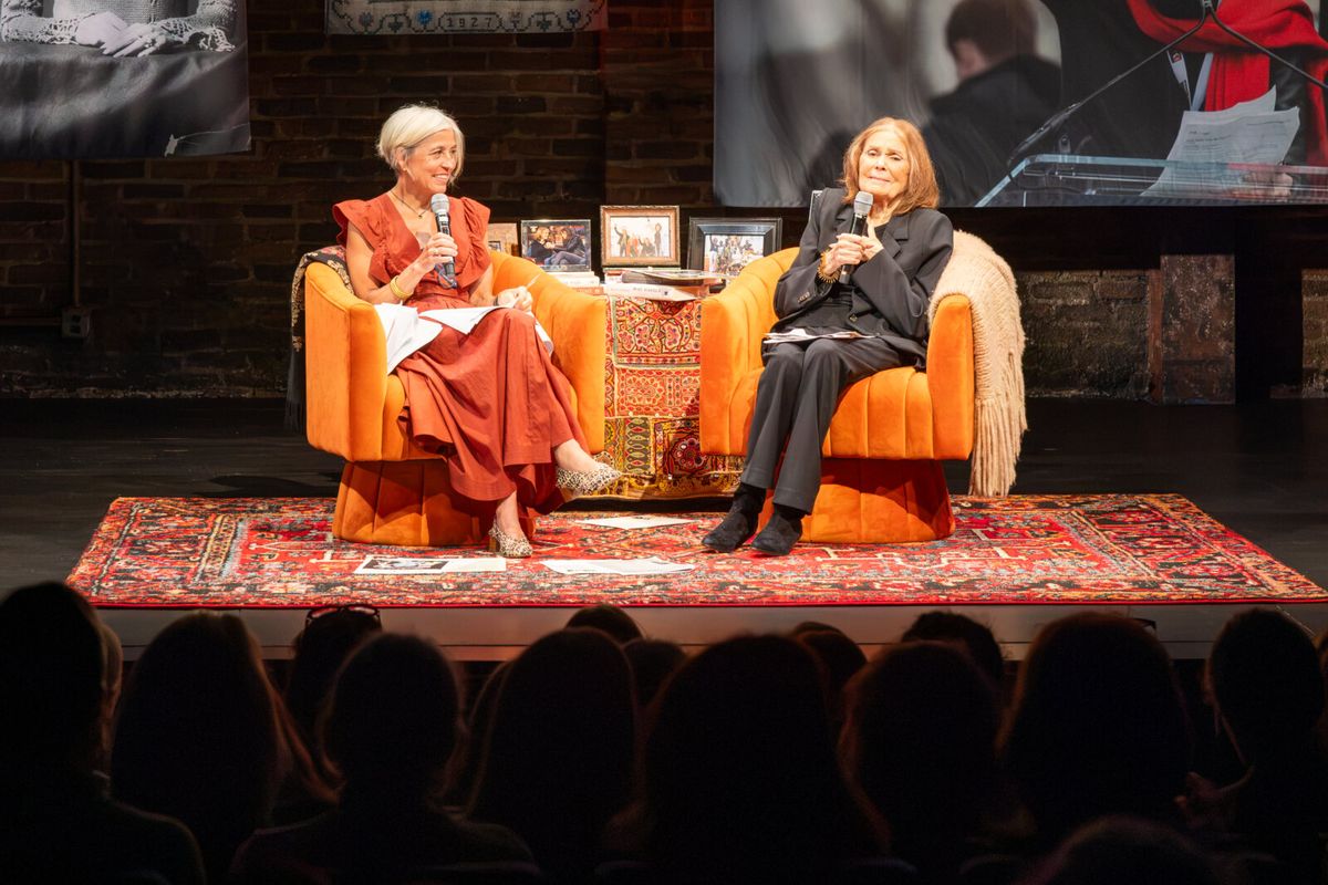 Amy Richards and Gloria Steinem at Photos: See YES TO THE UNKNOWN: A NIGHT WITH GLORIA STEINEM Off-Broadway
