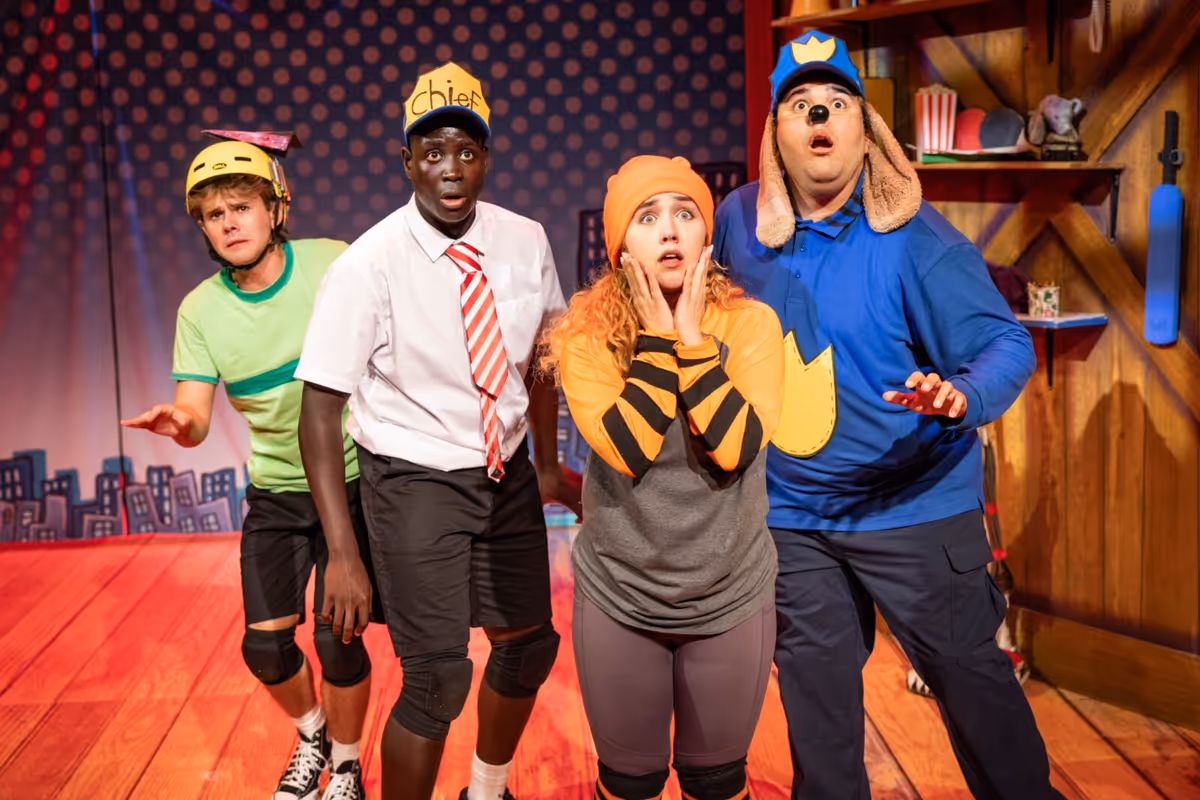 Peter Lavery, Ricardo Mendes, Rebecca-Jo Roberts, and Renan Teodoro at Photos: Renan Teodoro and More in DOG MAN: THE MUSICAL UK Tour