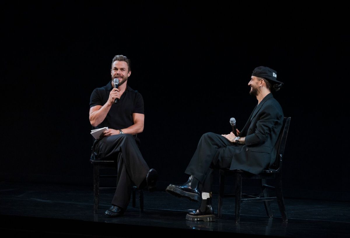 Derek Hough and Mark Ballas at Photos: Mark Ballas and Eddie Cooper Take First Bows in CHICAGO; Plus Talkback With Derek Hough