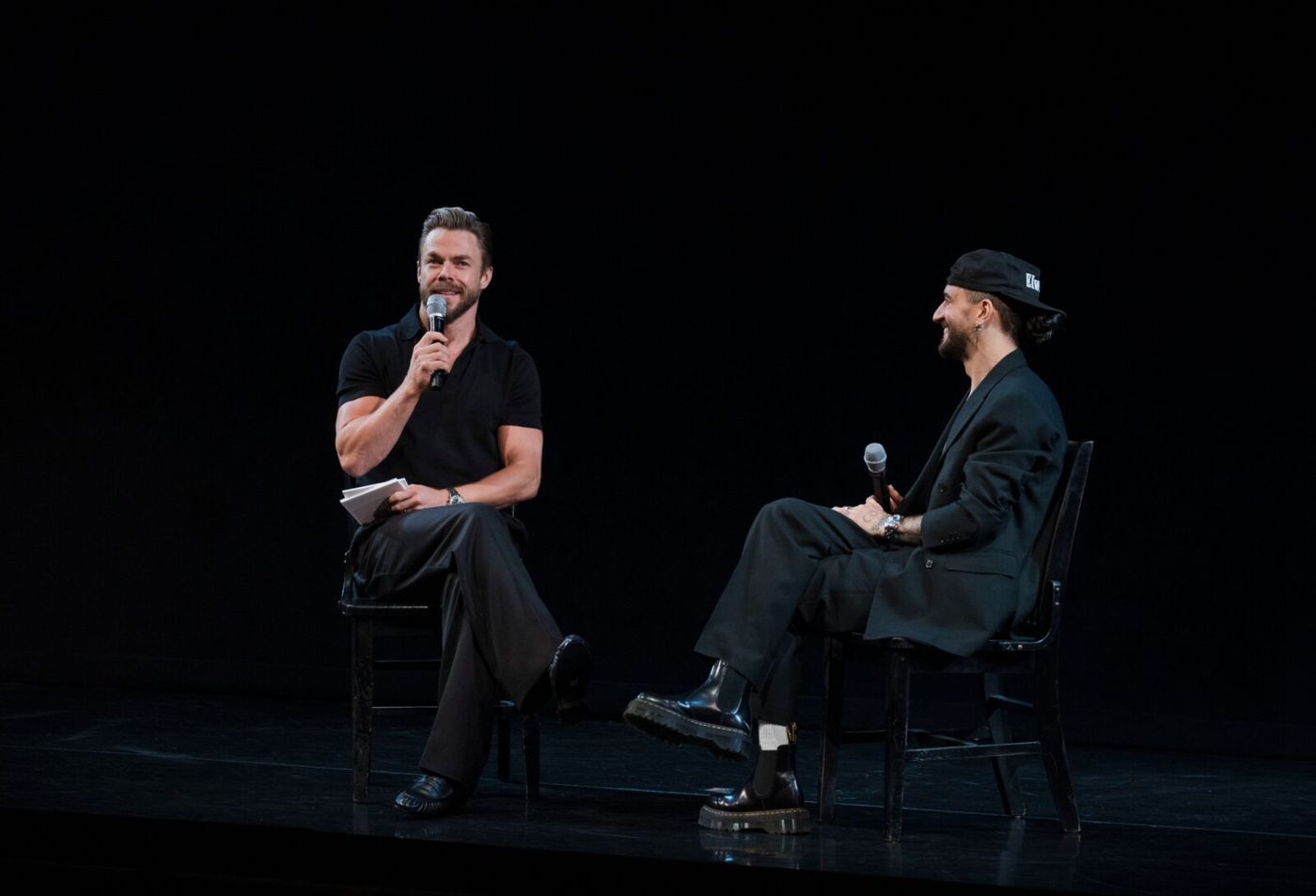 Photos: Mark Ballas and Eddie Cooper Take First Bows in CHICAGO; Plus Talkback With Derek Hough Image