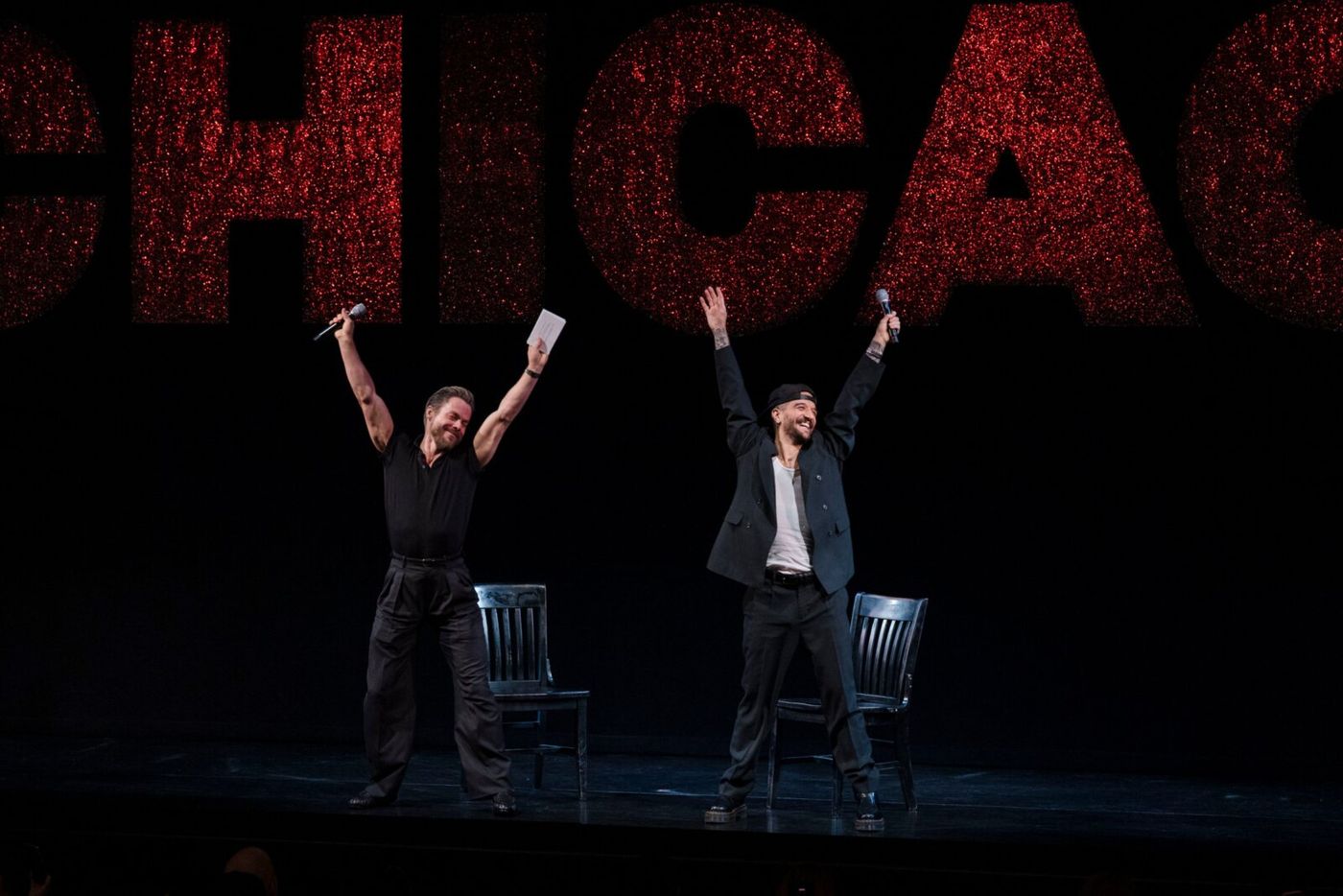 Photos: Mark Ballas and Eddie Cooper Take First Bows in CHICAGO; Plus Talkback With Derek Hough Image