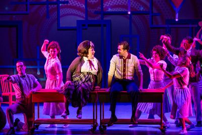 Grace Carroll, Ben Jackson Walker, and the Cast of HAIRSPRAY Photo