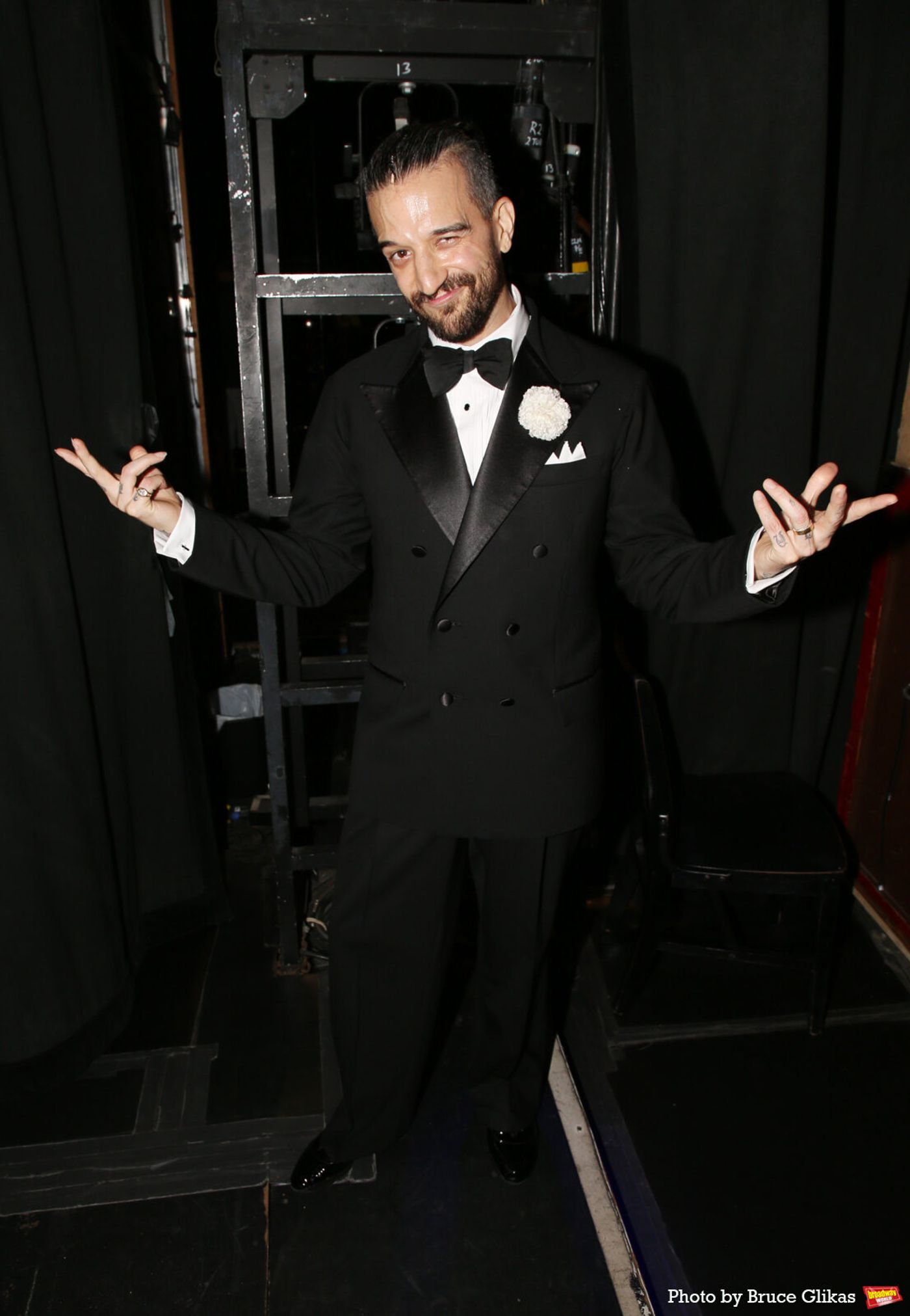 Photos: Derek Hough Visits Mark Ballas For His Return to CHICAGO on Broadway Image