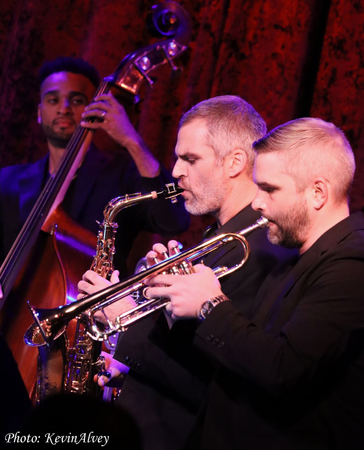 Aaron Romero, Andrew Gutauskas, John Lake at Photos: See Elizabeth Gillies' Return to Birdland