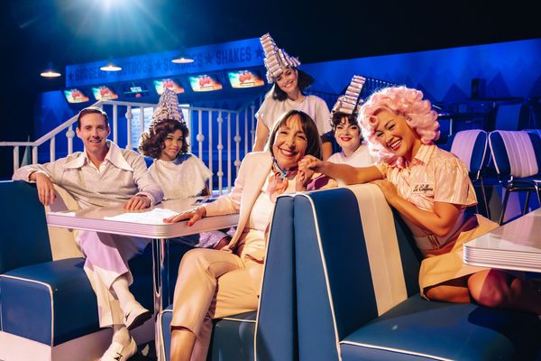 Ricky Wilson (Teen Angel), Ziki Buswell, Hannah Hague, Didi Conn (C), Lucy Penrose… Photo