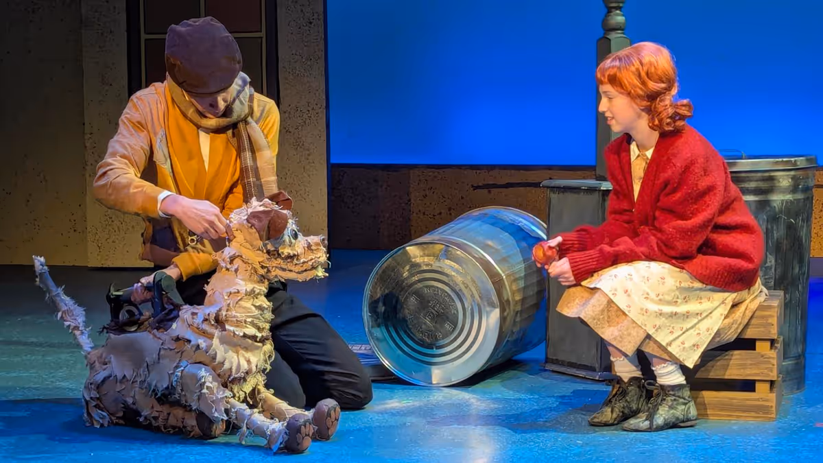 Cooper Arbisi and Molly Glowacki at Photos: ANNIE at Cortland Repertory Theatre