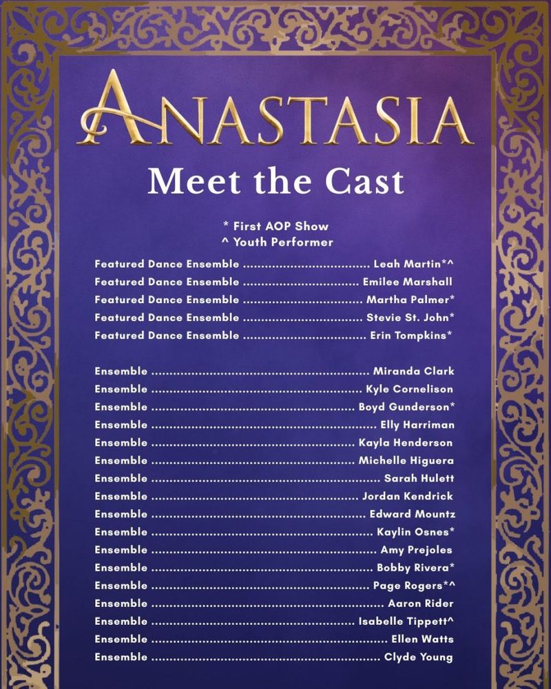 Review: ANASTASIA THE MUSICAL at Arts One Presents in Springdale Image