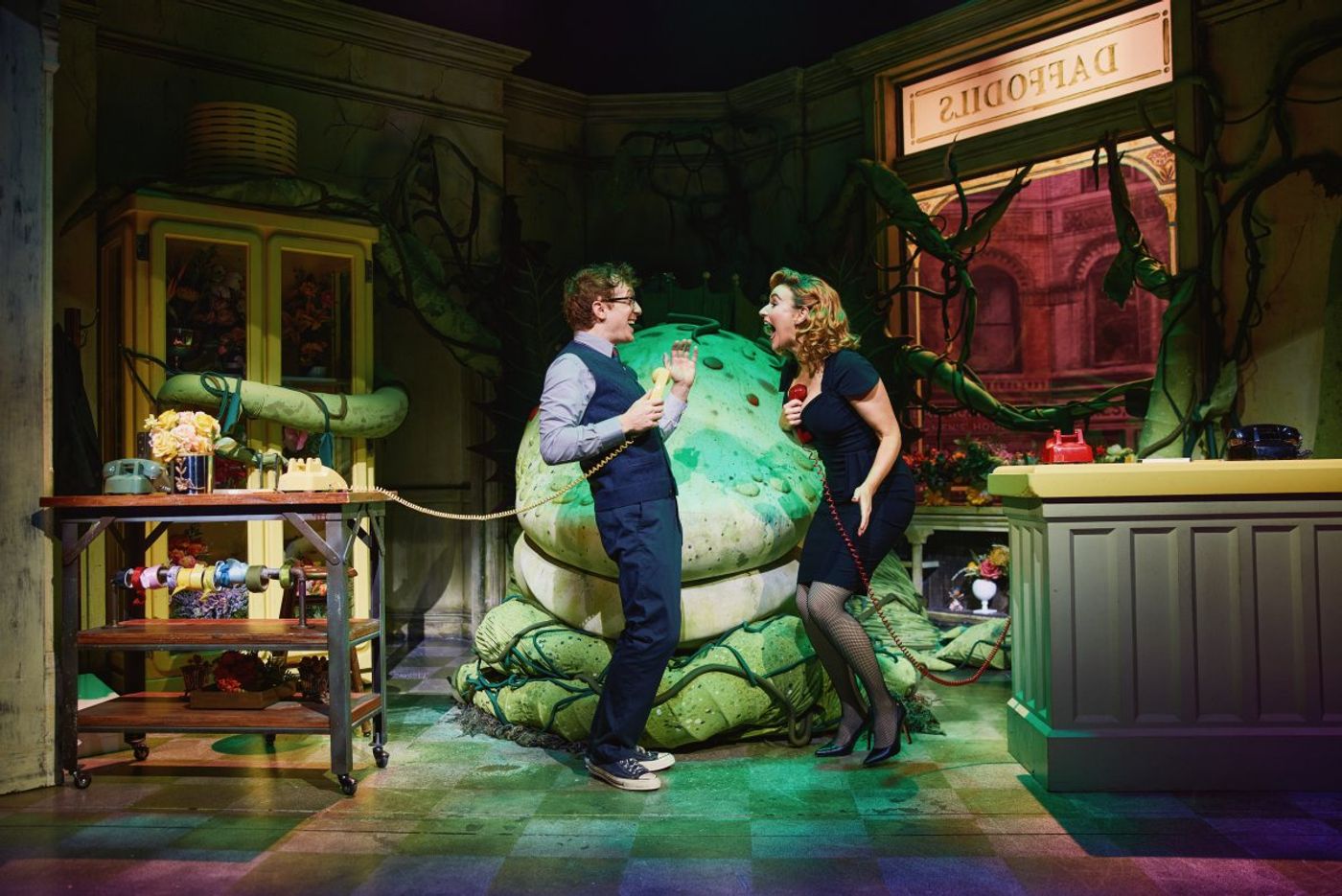 Video: Betsy Wolfe and Ethan Slater Are Feeding the Fun in LITTLE SHOP OF HORRORS Image