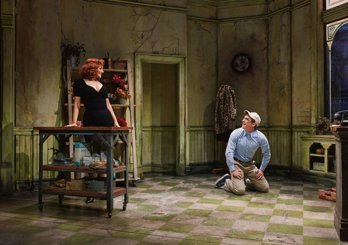 Photos: Ethan Slater and Betsy Wolfe in LITTLE SHOP OF HORRORS Image