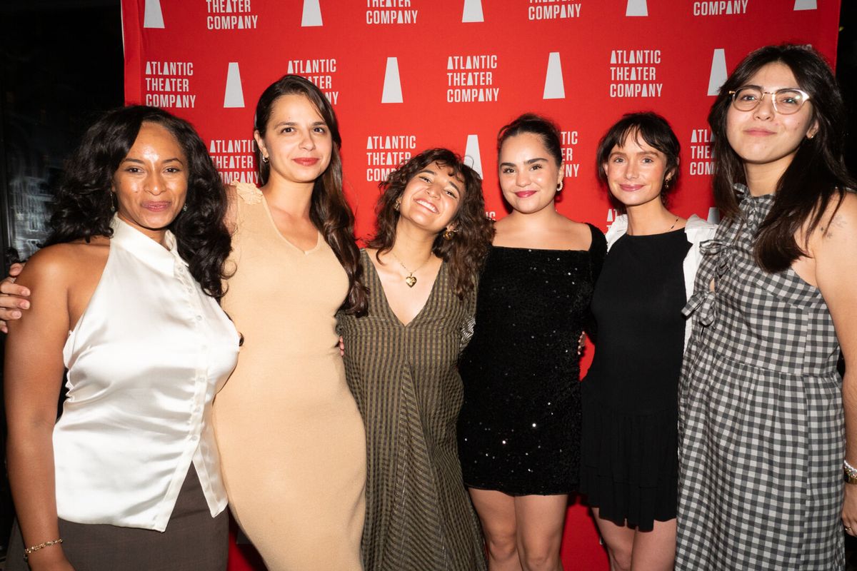 Hayleigh Hart Franklin, Rebecca Jimenez, Eliana Theologides Rodriguez, Serenity Mariana, Tess Hezlep, and Miranda Cornell at Photos: Inside Opening Night of THE SAVIORS Off-Broadway