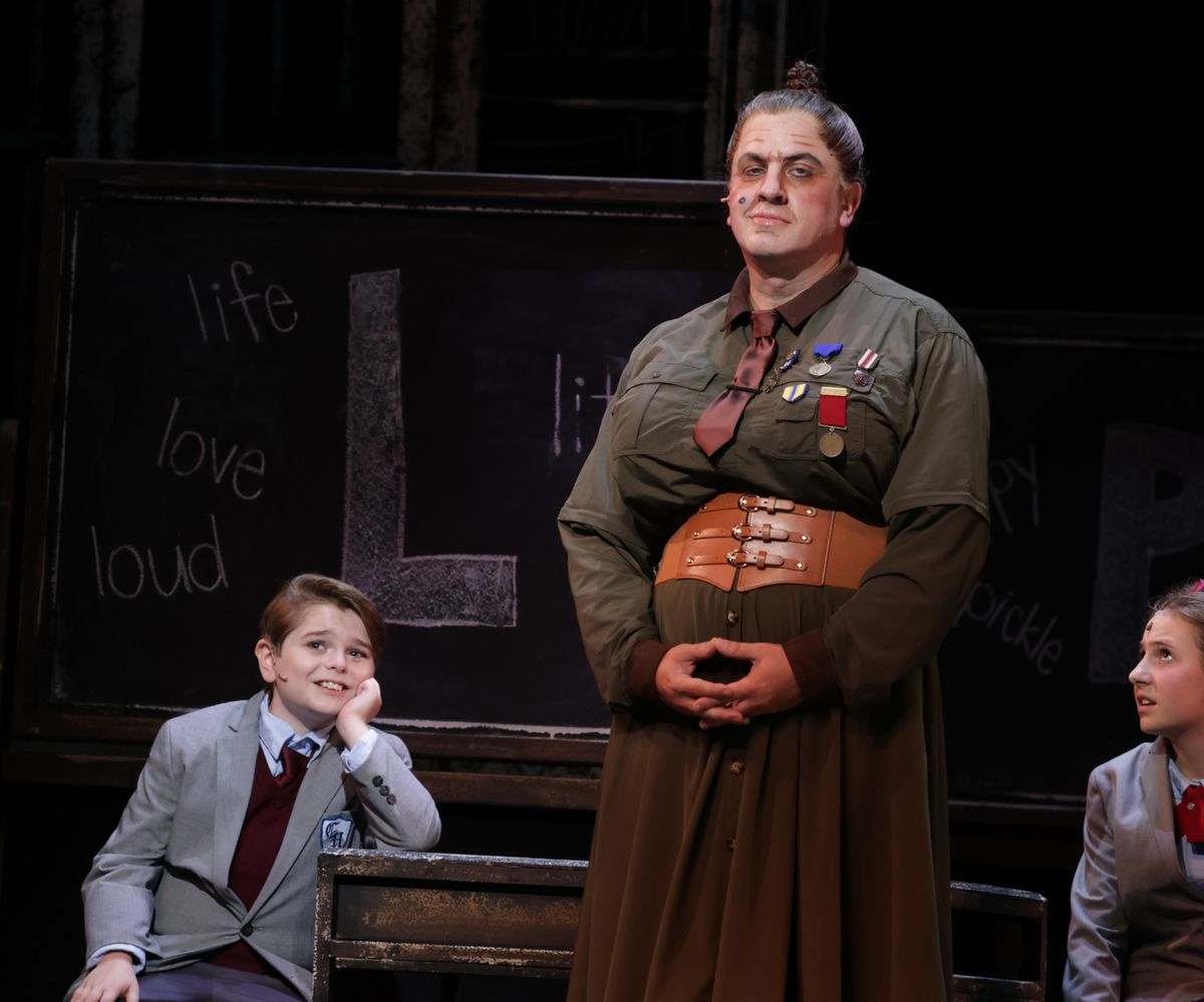 Luke Krohmer, Justin Packard, and Reagan Stith. Photography by Steve Shaffer at Photos: MATILDA THE MUSICAL At The Lexington Theatre Company