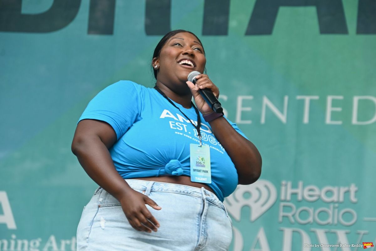 Dominique Kent at Photos: WICKED, TITANÍQUE, CHICAGO & More Perform at Broadway in Bryant Park Week Two