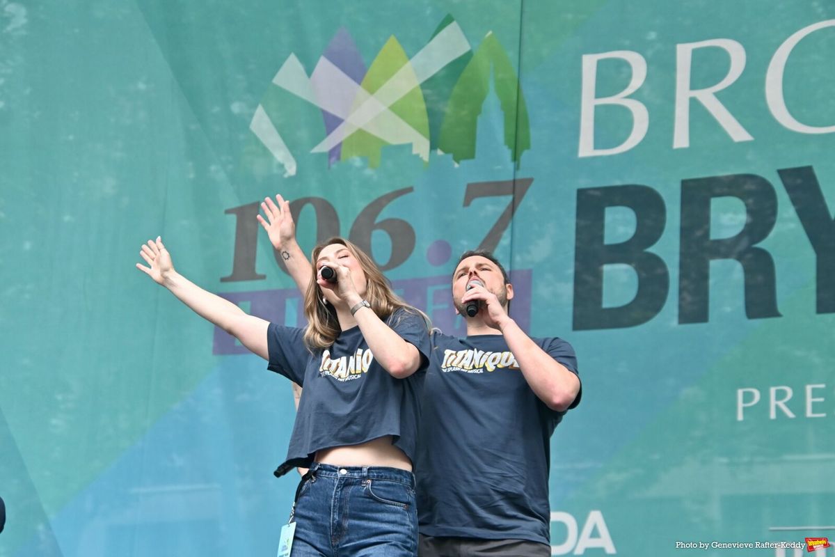 Tess Marshall and Brad Greer at Photos: WICKED, TITANÍQUE, CHICAGO & More Perform at Broadway in Bryant Park Week Two