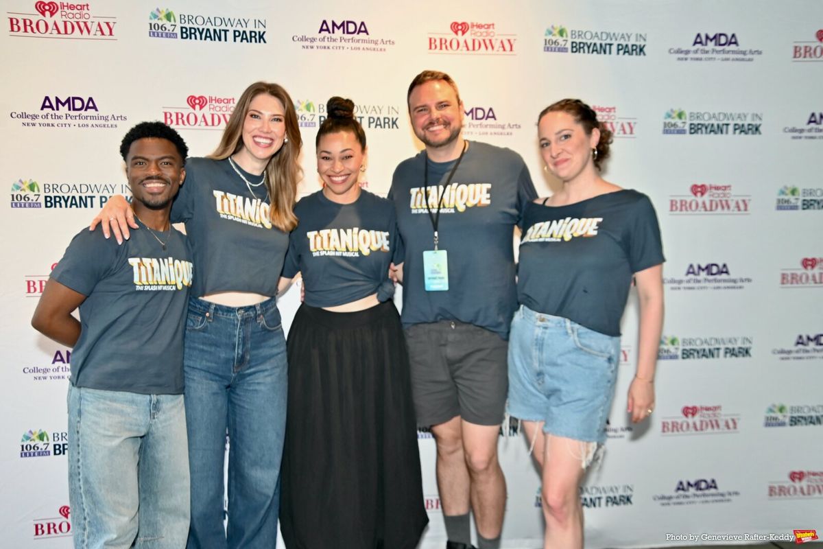 Terrence Williams, Jr., Tess Marshall, Kristina Leopold, Brad Greer and Sara Gallo at Photos: WICKED, TITANÍQUE, CHICAGO & More Perform at Broadway in Bryant Park Week Two