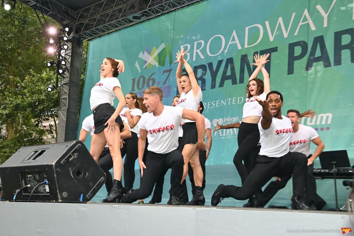 Sophie Carmen-Jones and the Cast of Chicago at Photos: WICKED, TITANÍQUE, CHICAGO & More Perform at Broadway in Bryant Park Week Two