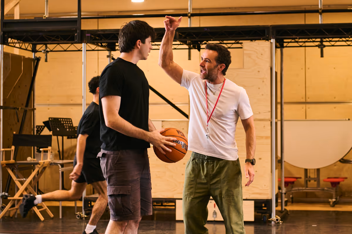 LtoR Tobias Turley & Harry Judd at Photos: Harry Judd, KayCee Stroh, and More in Rehearsal For HIGH SCHOOL MUSICAL