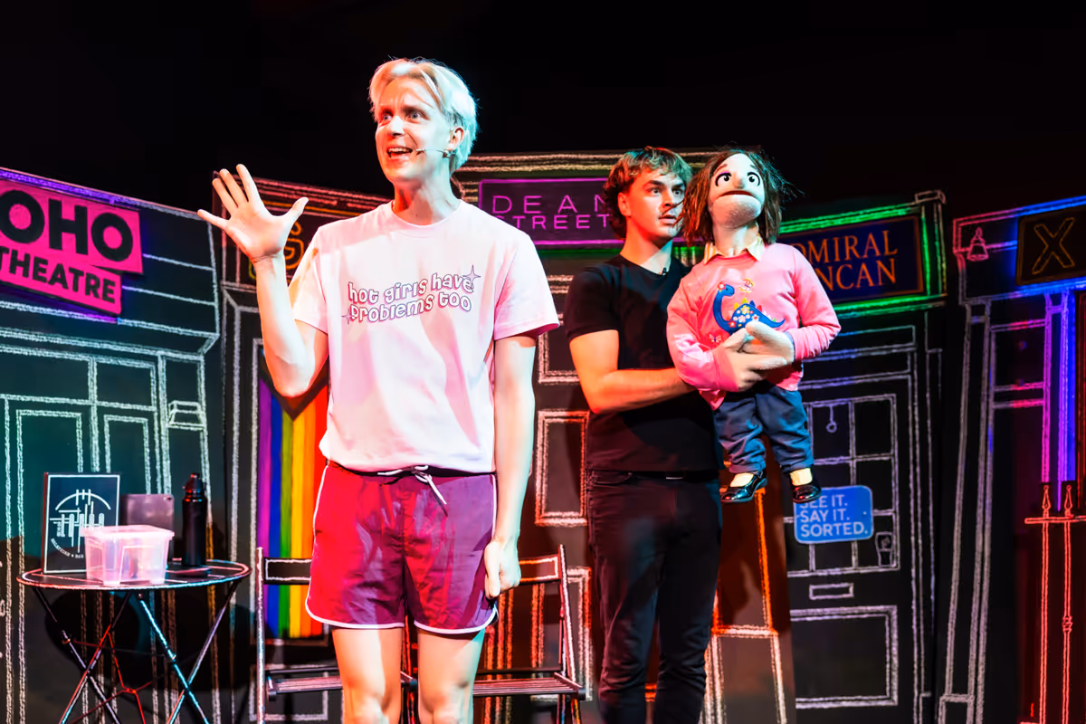 Linus Karp, Joseph Martin at Photos: LINUS KARP WAS HIT WITH AN UMBRELLA at the Park Theatre