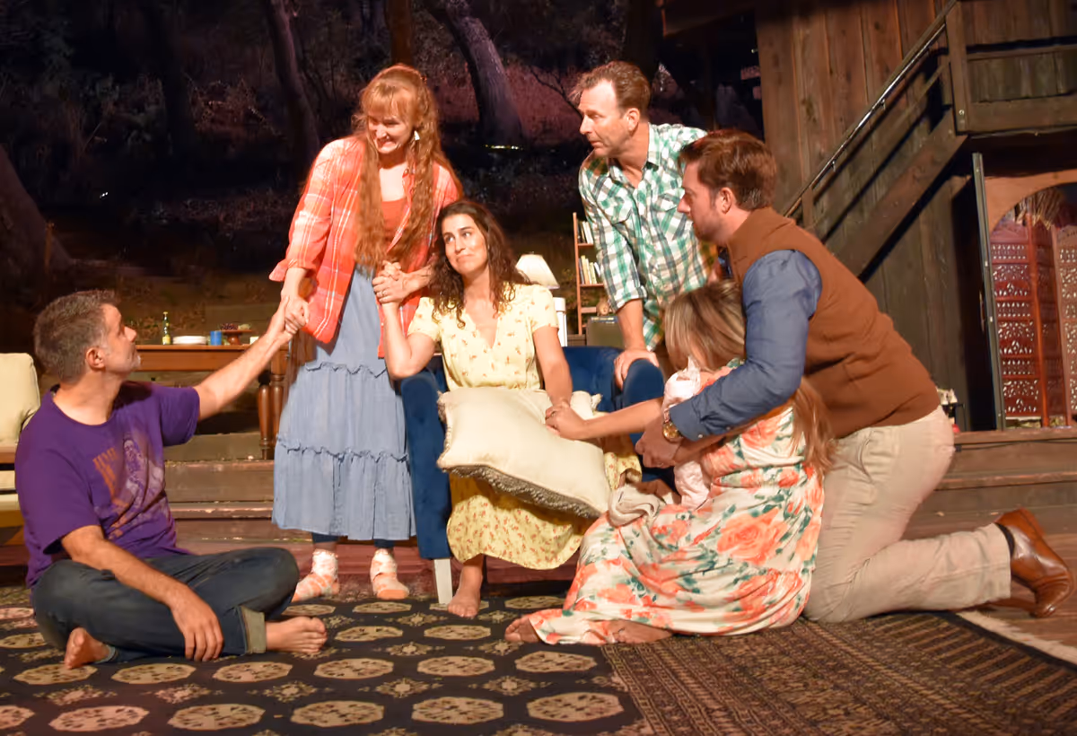 Bernardo Cubria, Willow Geer, Lauren Saffa, Aaron Hendry, Amber Luallen, Jon Sprik  Photo by Ian Flanders at Photos: First Look At THE PEOPLE OF POMPEII By Bernardo Cubría At Theatricum Botanicum