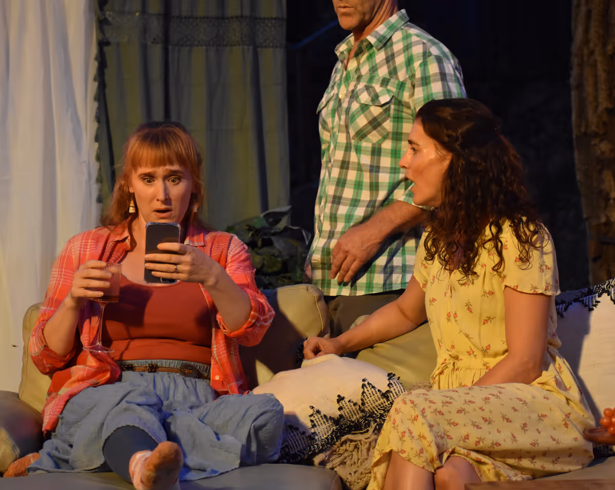 Willow Geer, Aaron Hendry, Lauren Saffa  Photo by Ian Flanders at Photos: First Look At THE PEOPLE OF POMPEII By Bernardo Cubría At Theatricum Botanicum