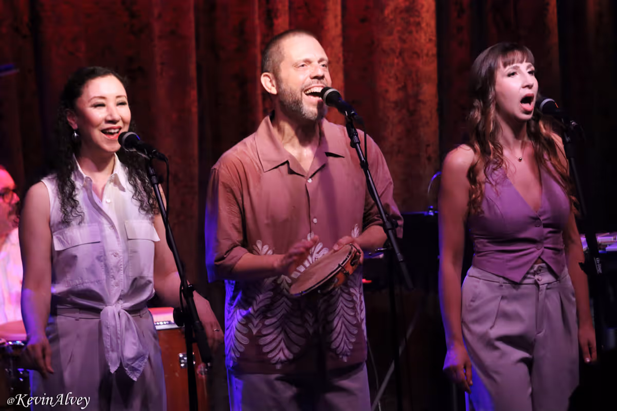 Claudia Rahardjanoto, Max Pollak, Camila Aldet at Photos: Max Pollak Brings Birdland To Its Feet