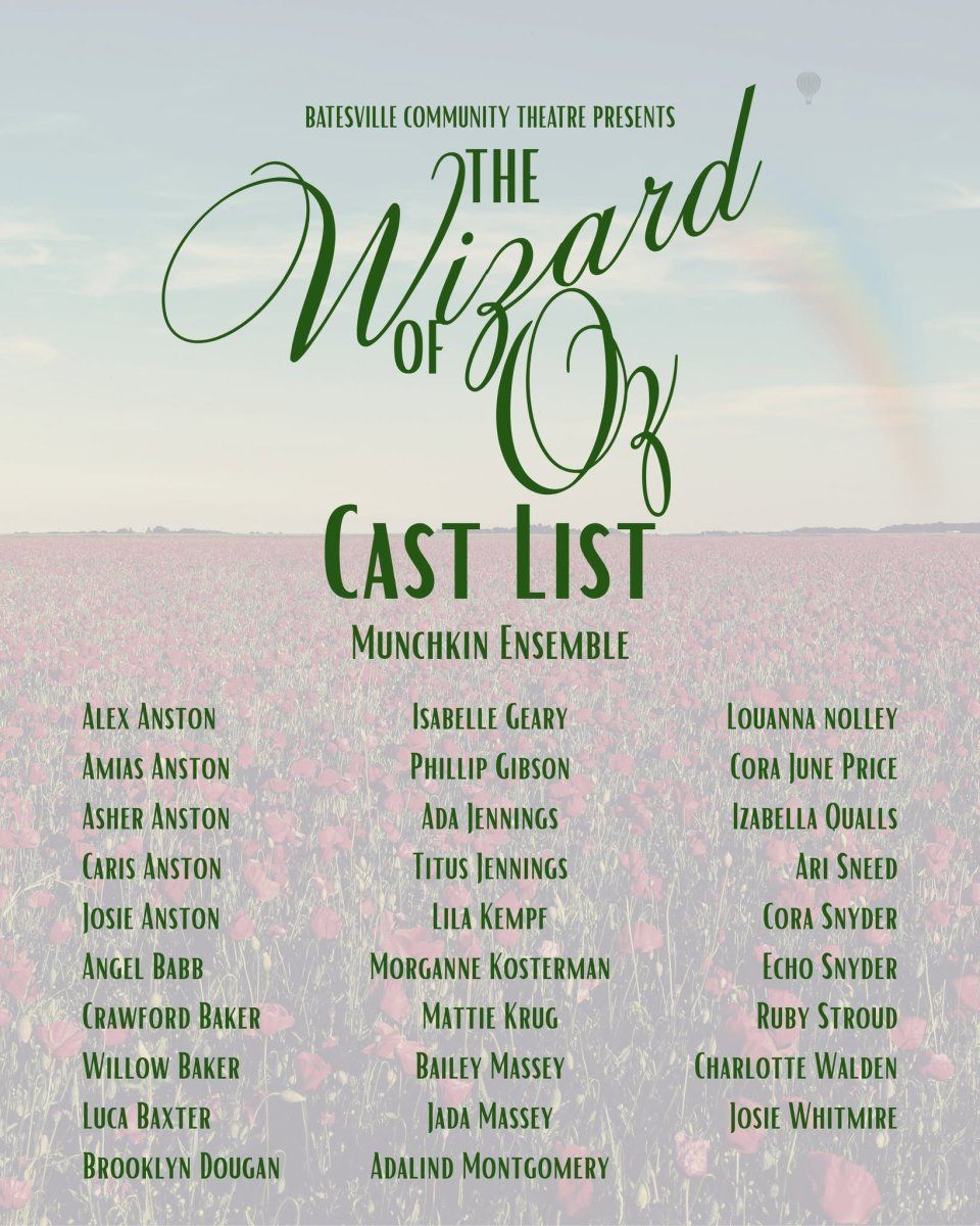Review: THE WIZARD OF OZ at Batesville Community Thatre Image