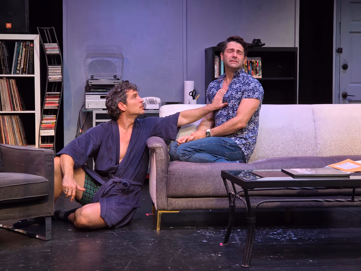 Jeff Brackett and Michael Raver at Photos: First Look at THE LISBON TRAVIATA at Bridge Street Theatre