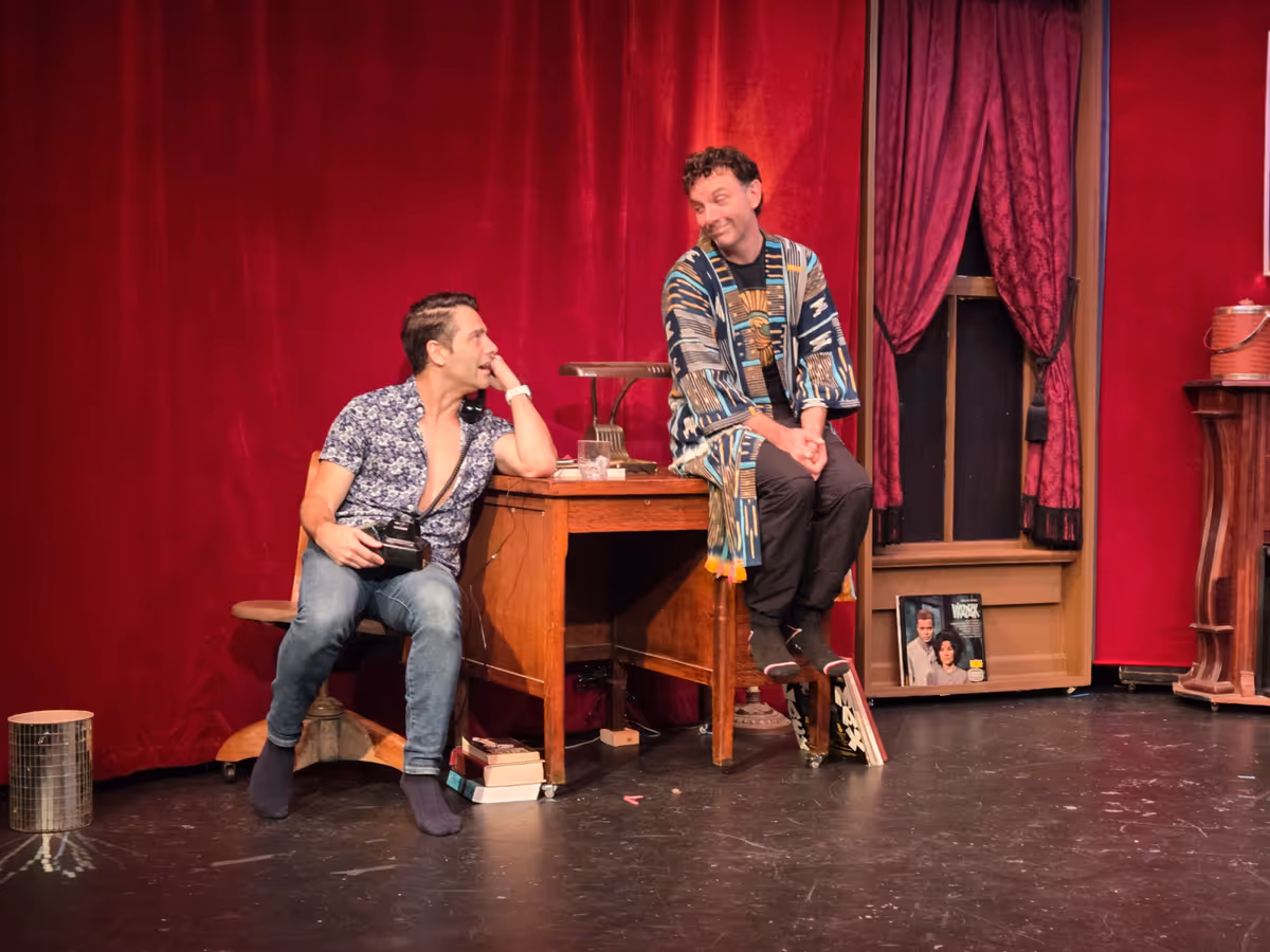Michael Raver and Timothy Dunn at Photos: First Look at THE LISBON TRAVIATA at Bridge Street Theatre