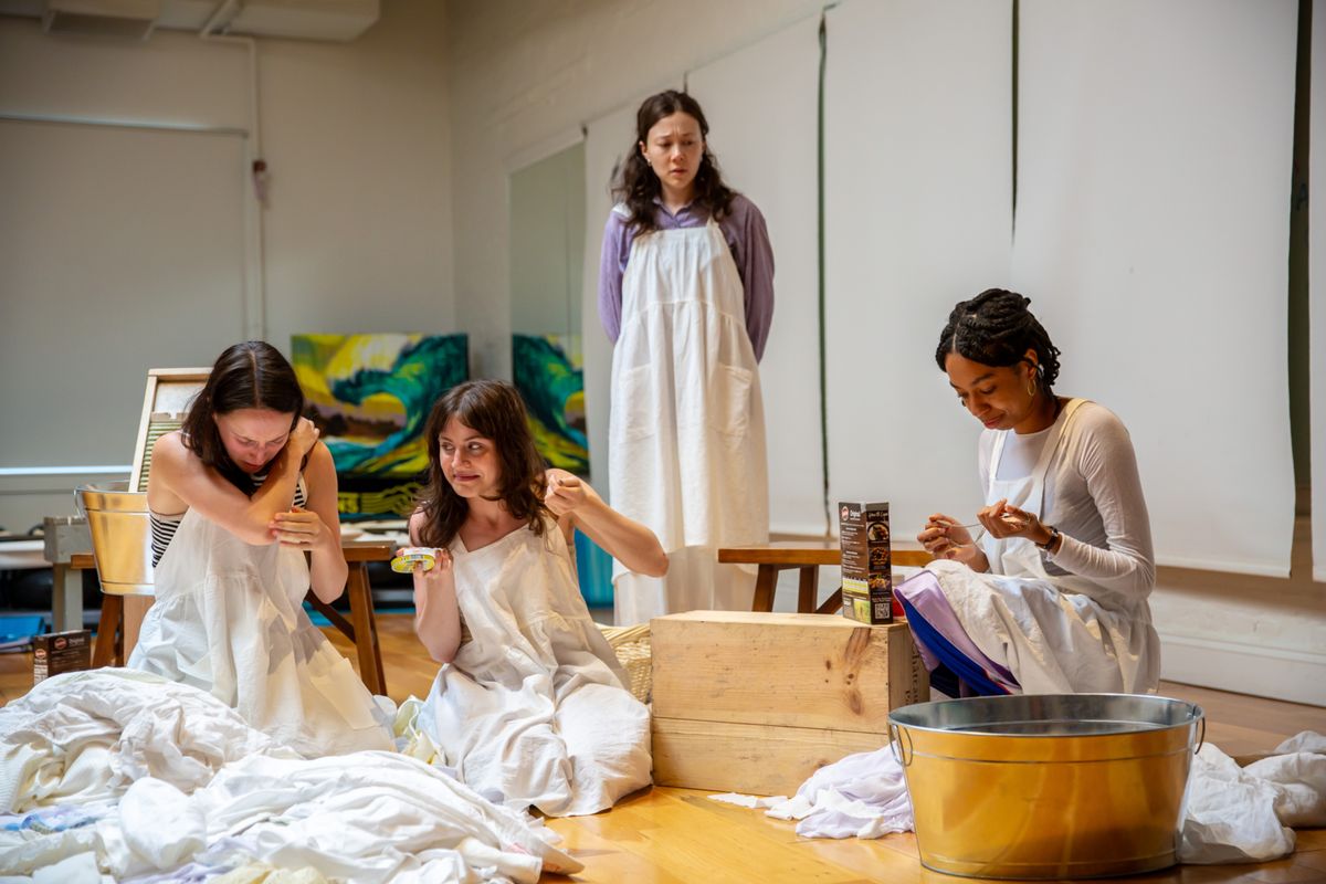 Rachel Ravel, Chani Reese, Livvy Marcus, and Mia Fowler at Photos: BENEVOLENT World Premiere In Rehearsal With Good Apples Collective