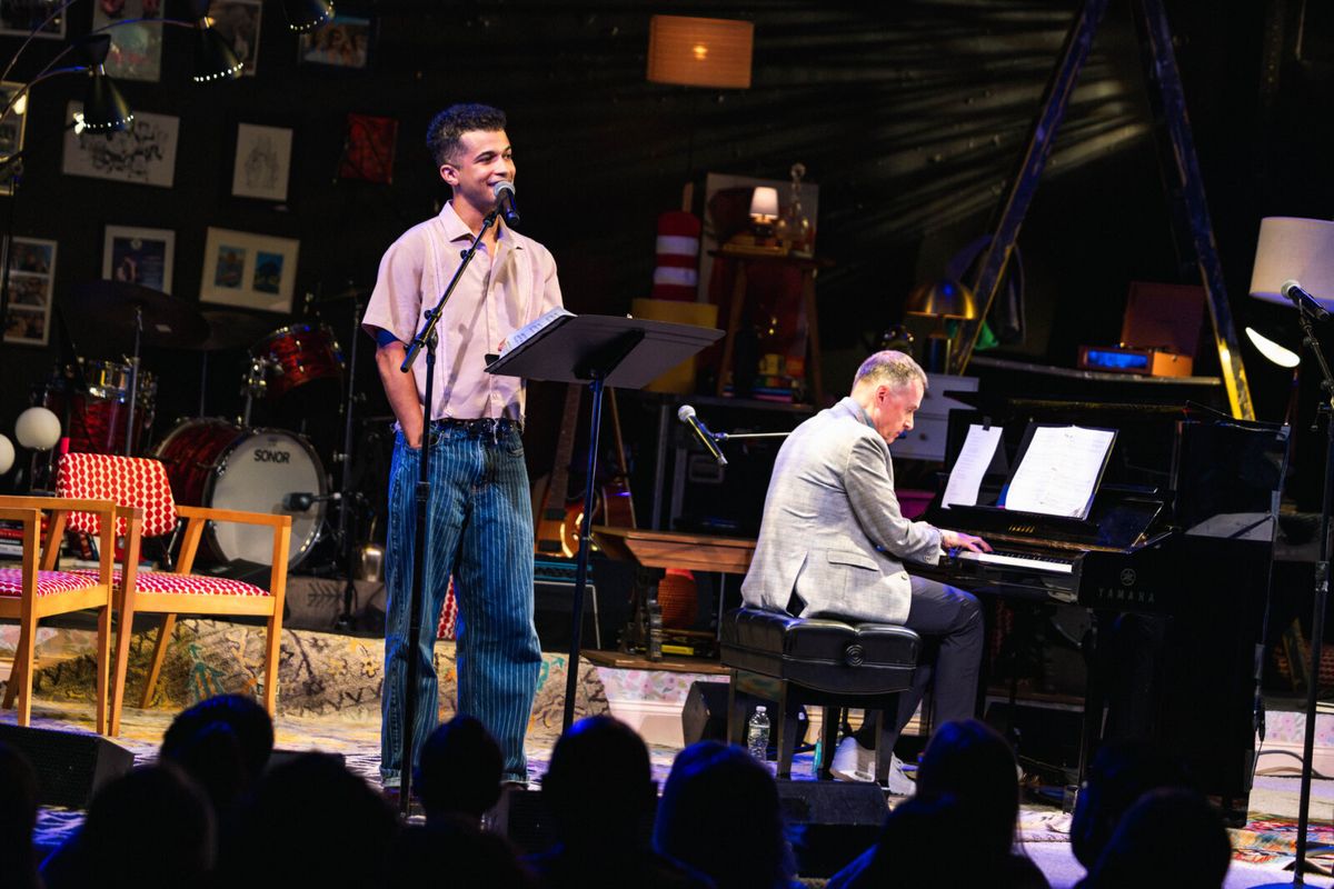 Jordan Fisher and Andrew Lippa at Exclusive: Jordan Fisher & Kate Baldwin Sing the Music of Andrew Lippa at MATCHBOOK FEST