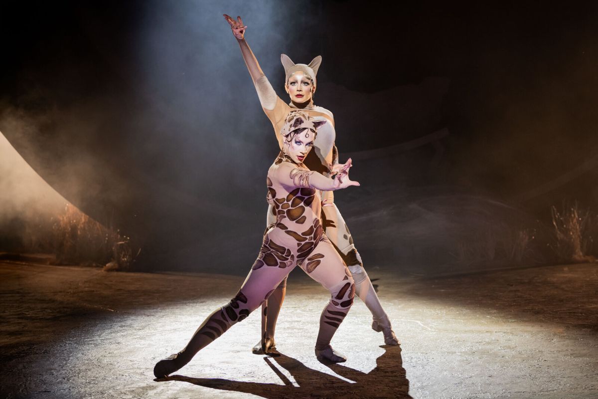 Millie O'Connell (Demeter) and Katie Dunsden (Bombalurina) at Photos: Rachael Wooding, Melanie La Barrie, and More in CATS at Regent's Park Open Air Theatre