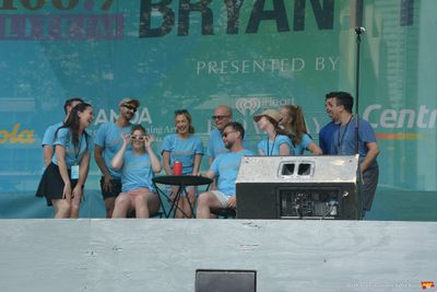 Sara Chase, McKenzie Kurtz, Brad Oscar, Keven Quillon and cast members from Schmigado Photo