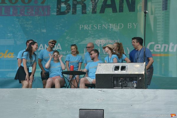 Sara Chase, McKenzie Kurtz, Brad Oscar, Keven Quillon and cast members from… Photo