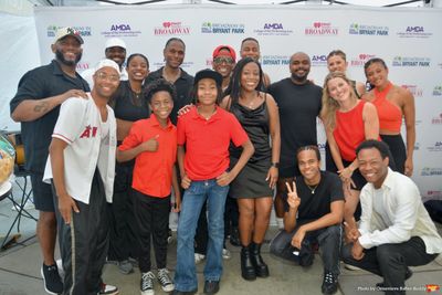 The Csst of MJ The Musical that includes Apollo Levine, Brion Marquis Watson, Antoine Photo