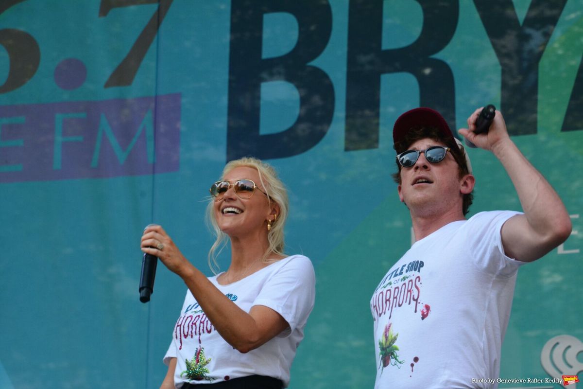 Betsy Wolfe and Etthan Slatter at Photos: MJ, THE OUTSIDERS & More Perform at Broadway in Bryant Park
