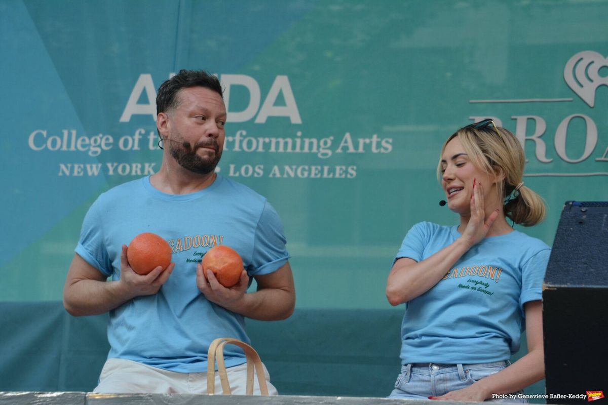 Keven Quillon and McKenzie Kurtz at Photos: MJ, THE OUTSIDERS & More Perform at Broadway in Bryant Park