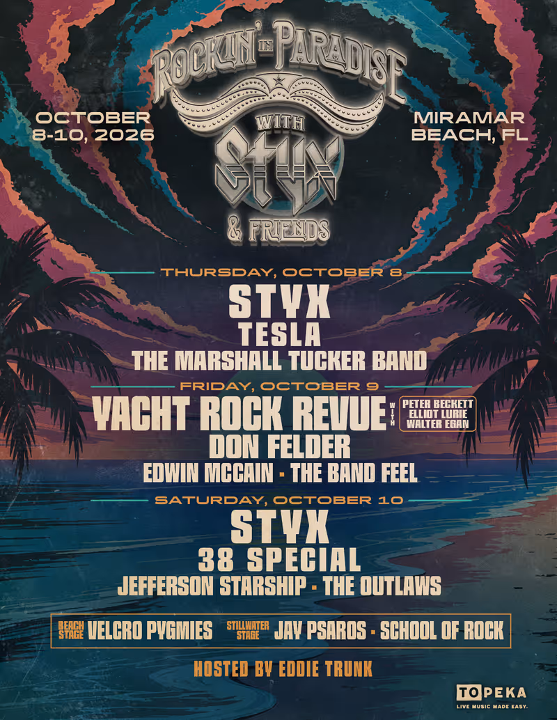 Photos: STYX to Return to Miramar Beach for ROCKIN' IN PARADISE Weekend — photo 2 of 2
