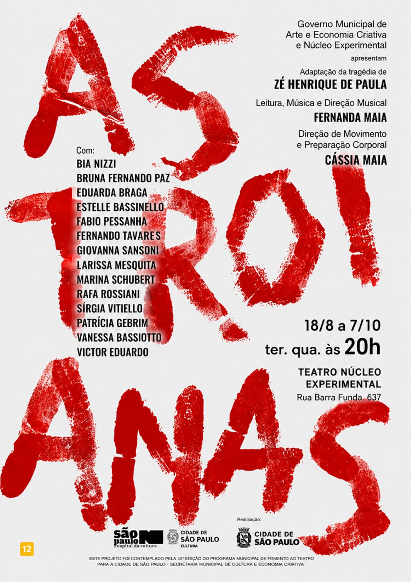 Euripides Meets Brazil’s Military Dictatorship in Núcleo Experimental’s AS TROIANAS (The Trojan Women) Image