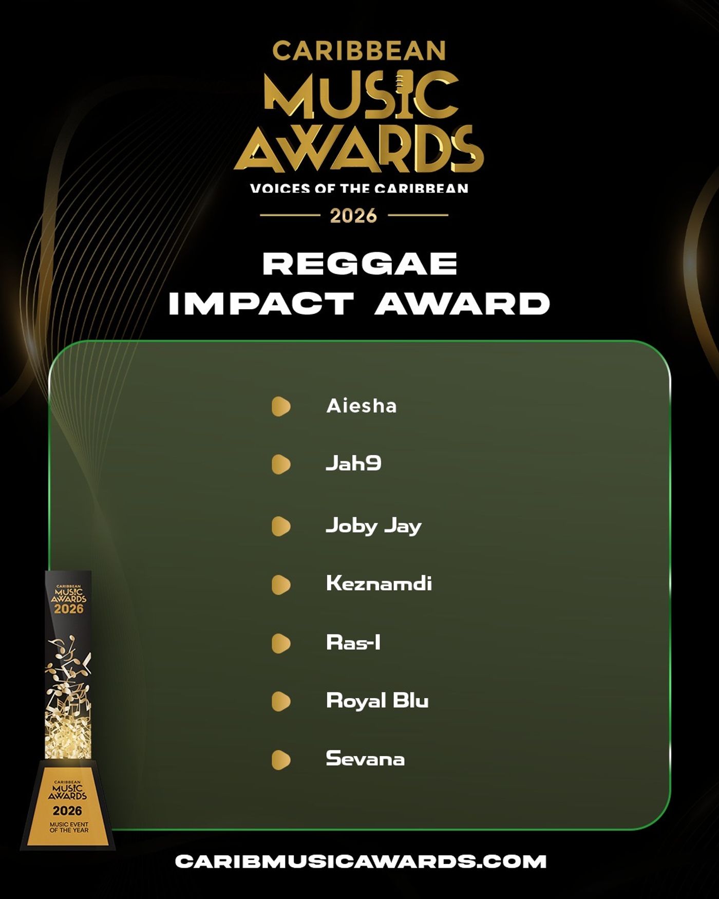 Photos: SHYNE, PATRA, CALYPSO ROSE, Alan Cavé to Be Honored at Caribbean Music Awards Image