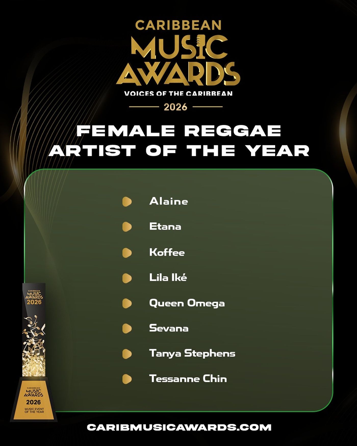 Photos: SHYNE, PATRA, CALYPSO ROSE, Alan Cavé to Be Honored at Caribbean Music Awards Image