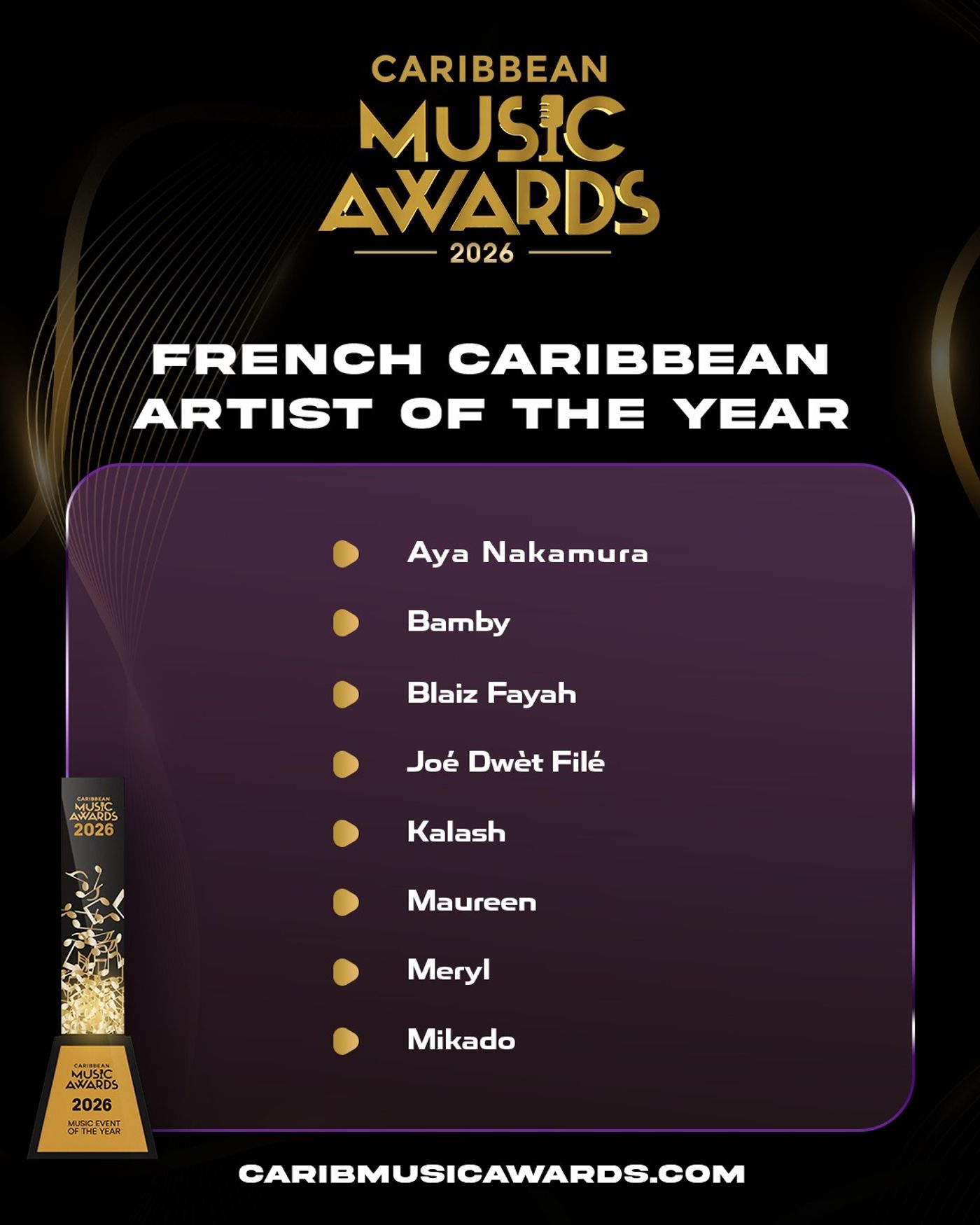 Photos: SHYNE, PATRA, CALYPSO ROSE, Alan Cavé to Be Honored at Caribbean Music Awards Image