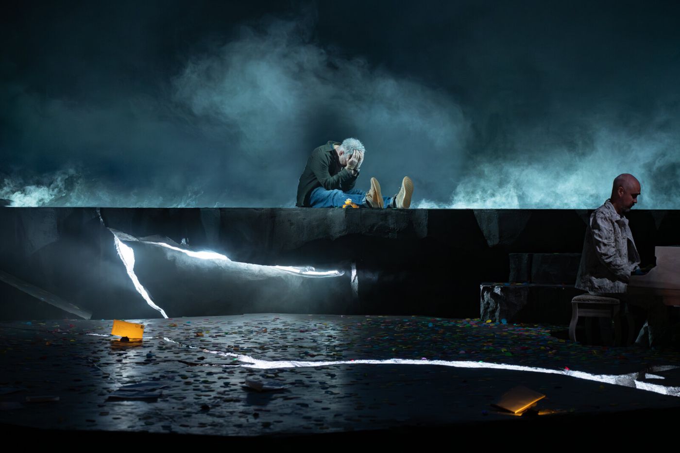 Photos: Alan Cumming and Shirley Henderson in A HISTORY OF PAPER at Pitlochry Festival Theatre Image