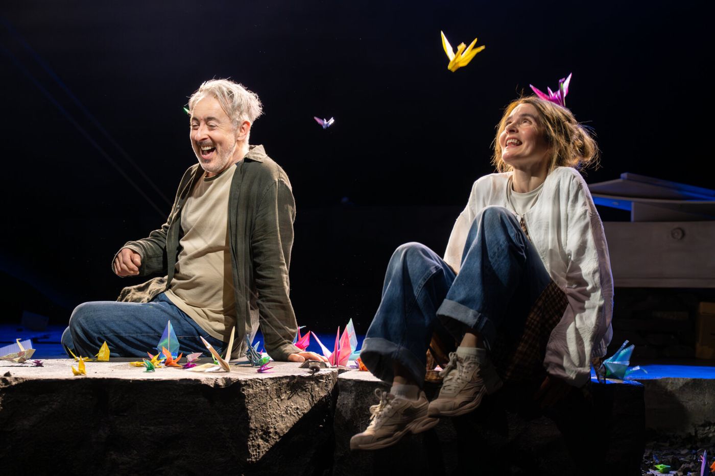 Photos: Alan Cumming and Shirley Henderson in A HISTORY OF PAPER at Pitlochry Festival Theatre Image