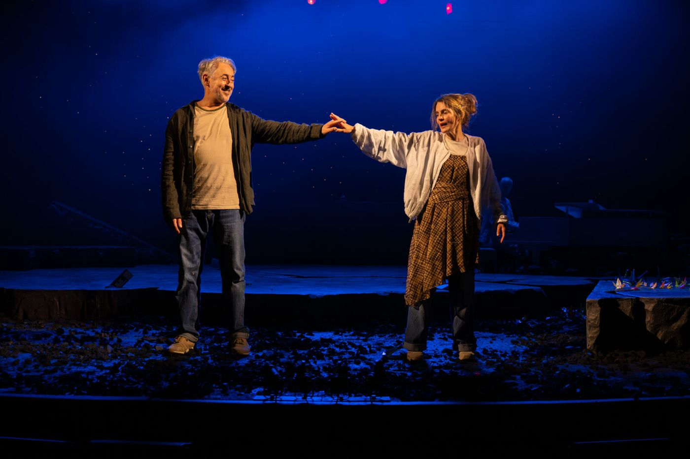 Photos: Alan Cumming and Shirley Henderson in A HISTORY OF PAPER at Pitlochry Festival Theatre Image