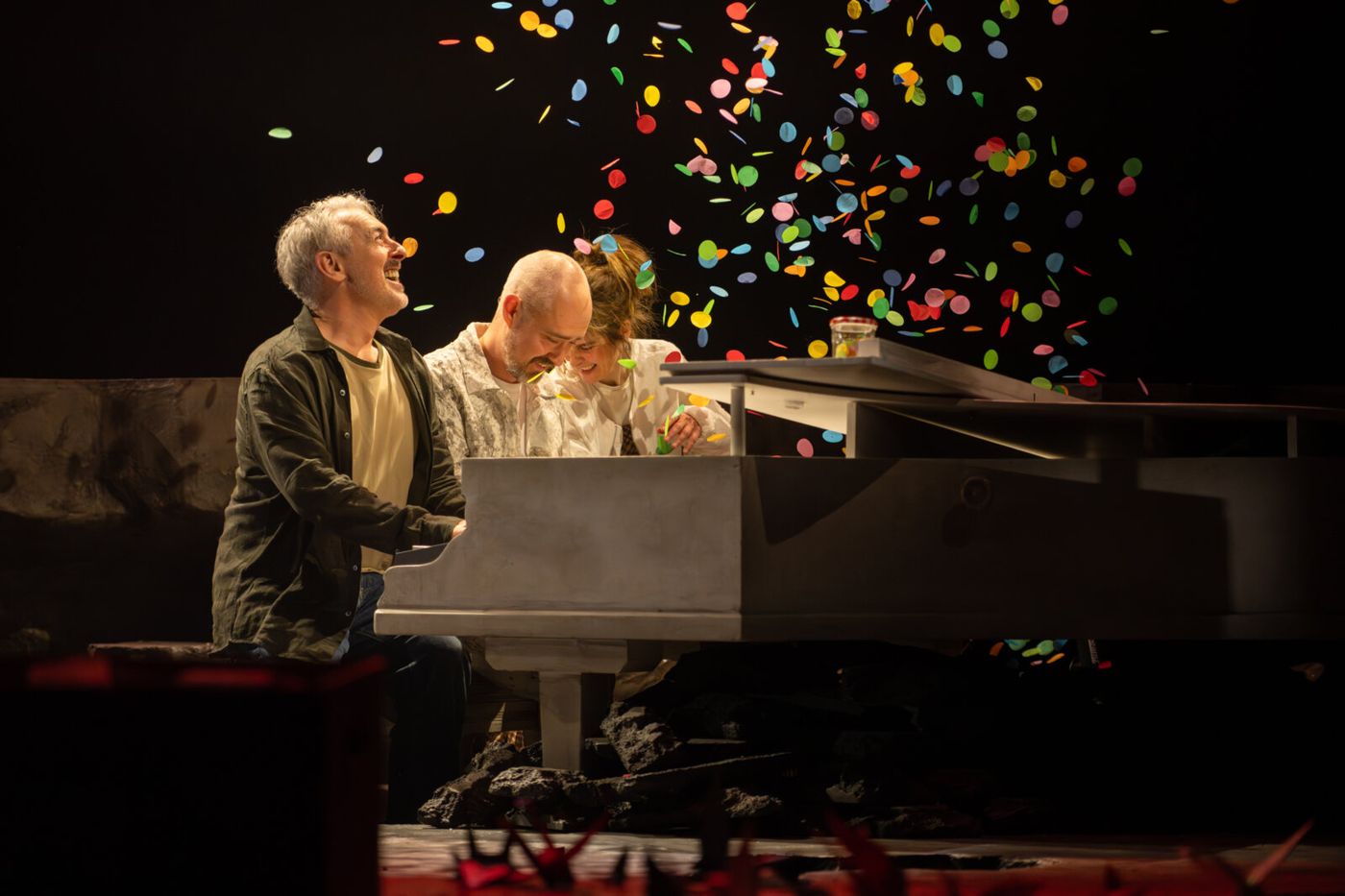 Photos: Alan Cumming and Shirley Henderson in A HISTORY OF PAPER at Pitlochry Festival Theatre Image
