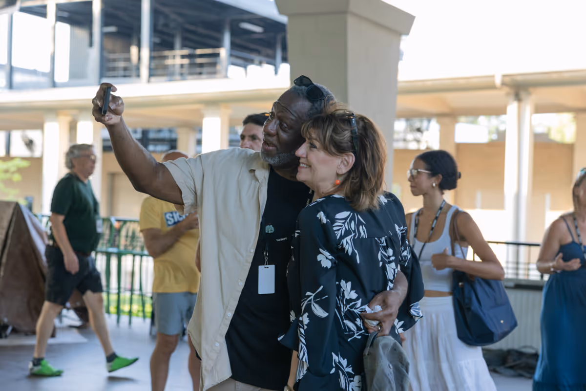 Stan Brown, Beth Leavel at Photos: Beth Leavel Inducted Into The Muny Hall of Fame