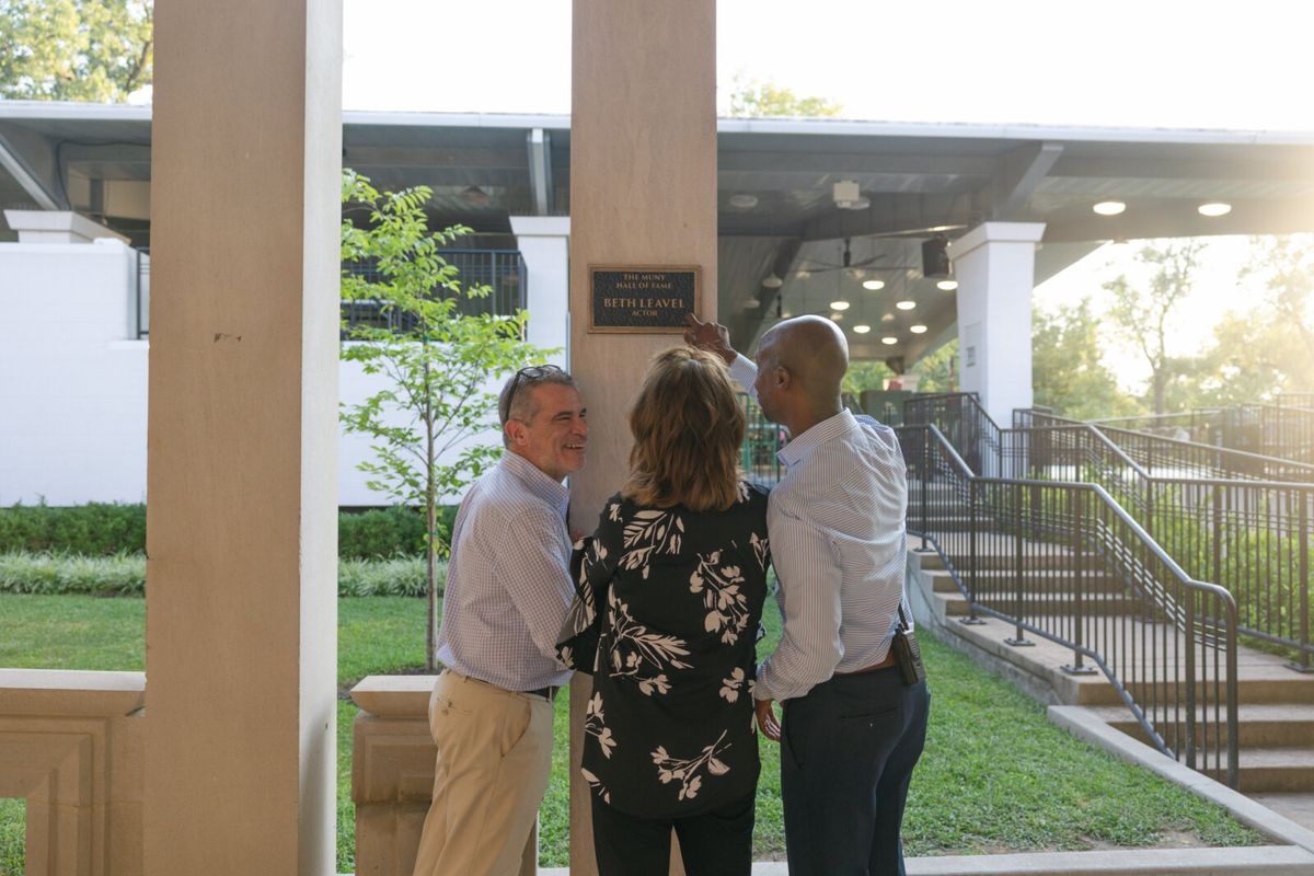 Mike Isaacson, Beth Leavel, Kwofe Coleman at Photos: Beth Leavel Inducted Into The Muny Hall of Fame