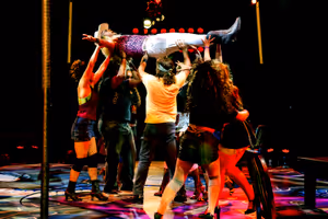 Nathaniel Hackmann and the cast of Rock of Ages @ BroadwayWorld Nathaniel Hackmann and the cast of Rock of Ages Photo