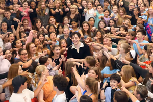 Ali Louis Bourzgui and students @ BroadwayWorld Ali Louis Bourzgui and students Photo