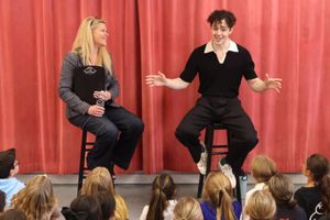 Ali Louis Bourzgui and students @ BroadwayWorld Ali Louis Bourzgui and students Photo