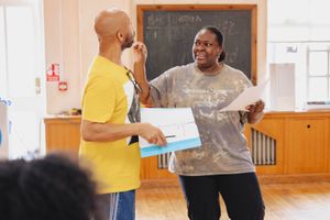 Craig Blake and Morenike Onajobi play Delroy and Kemi @ BroadwayWorld Craig Blake and Morenike Onajobi play Delroy and Kemi Photo